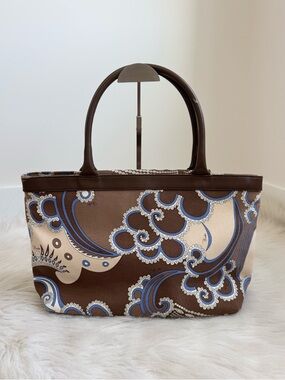 Authentic brown Emilio pucci tote shoulder bag